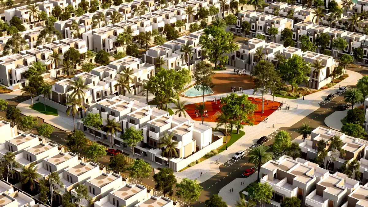 The development square and shared living areas