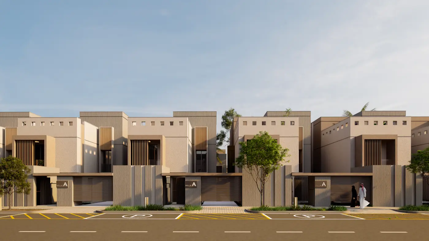 Villa A — Sokak · geniş açı