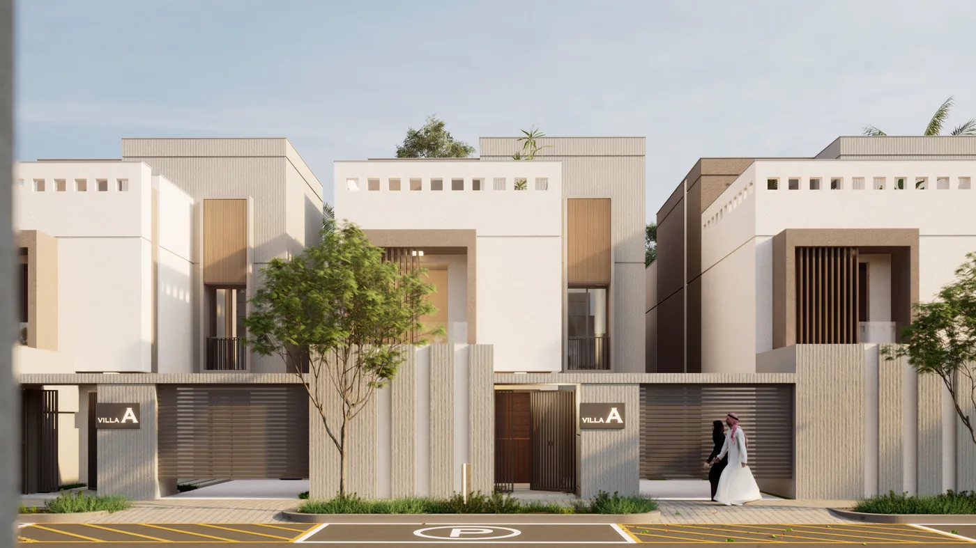 Villa A — Giriş cephesi