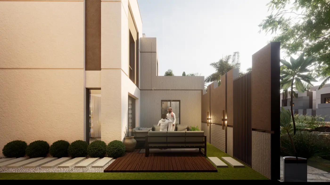 Villa B — Bahçe terası